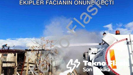 Seyitömer’de Ahır Yangını Korkuttu: Ekipler Facianın Önüne Geçti