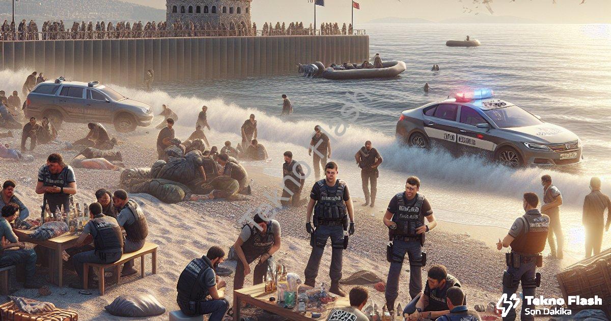 "İzmir Sahillerinde Hareketli Saatler: 120 Düzensiz Göçmen Hakkında İşlem Yapıldı" başlıklı haber iç