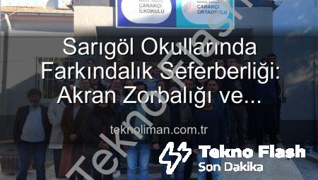 Sarıgöl Okullarında Farkındalık Artıyor: Zorbalıktan Verimli Ders Çalışmaya Kapsamlı Eğitimler