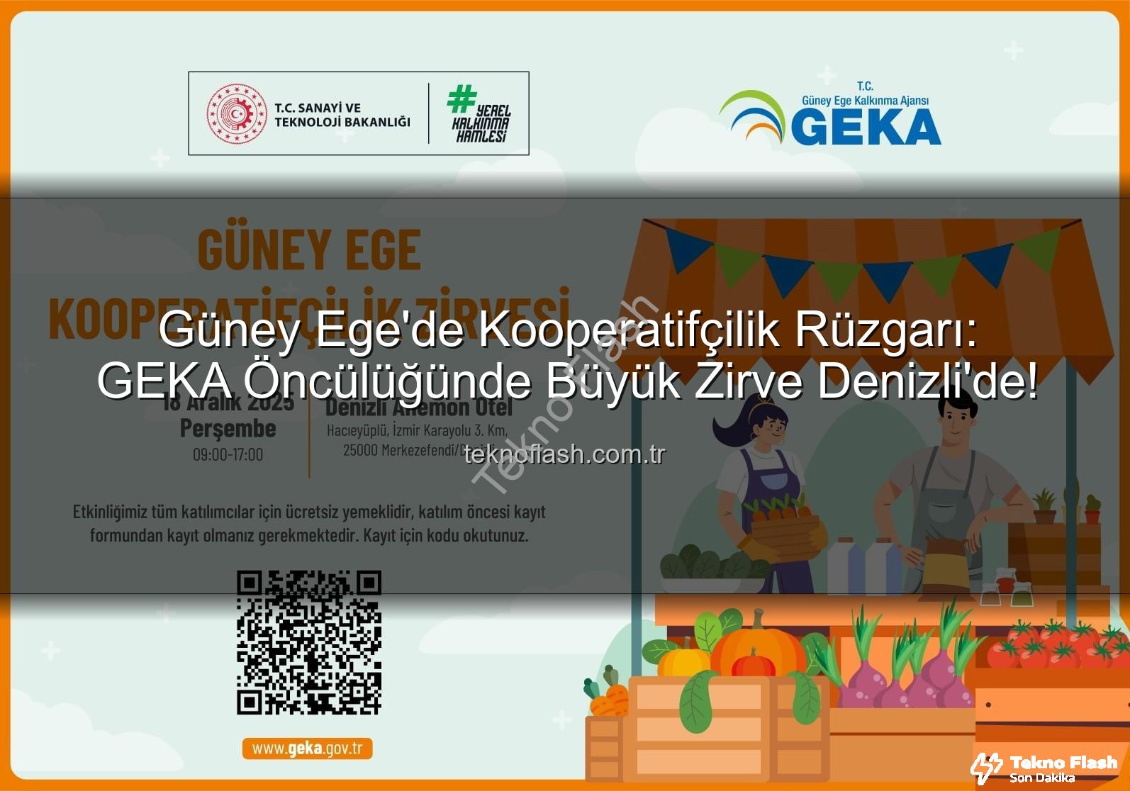 Kooperatifçilik Zirvesi - Güney Ege'de Kooperatifçilik Rüzgarı: GEKA Öncülüğünde Büyük Zirve Denizli'de!