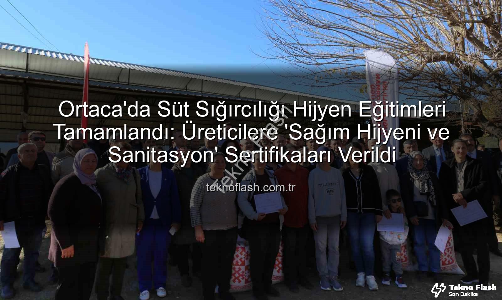 sağım hijyeni - Ortaca'da Süt Sığırcılığı Hijyen Eğitimleri Tamamlandı: Üreticilere 'Sağım Hijyeni ve Sanitasyon' Sertifikaları Verildi